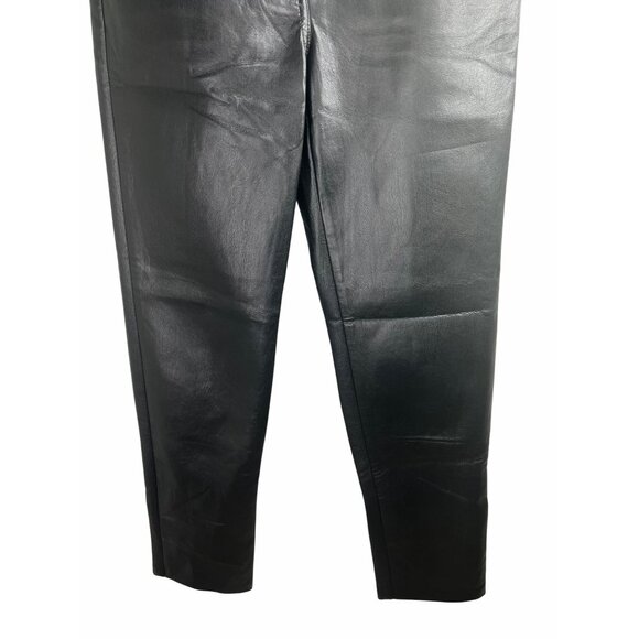 Aritzia Wilfred Melina vegan leather Black Pants Size 2 - Picture 5 of 15